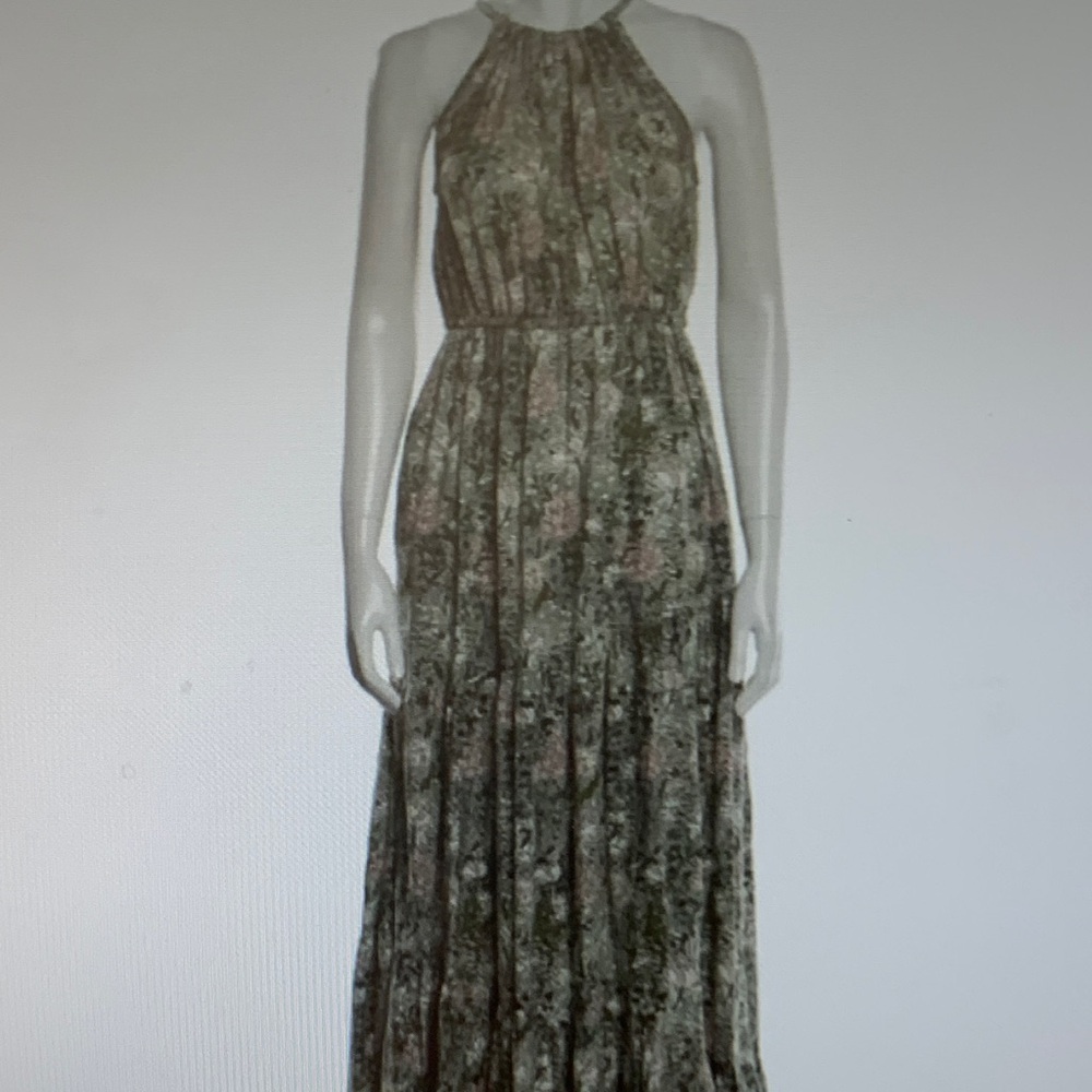 Floral Halter Maxi Dress